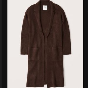 NWOT Abercrombie & Fitch Coatigan Sweater- Dark Brown